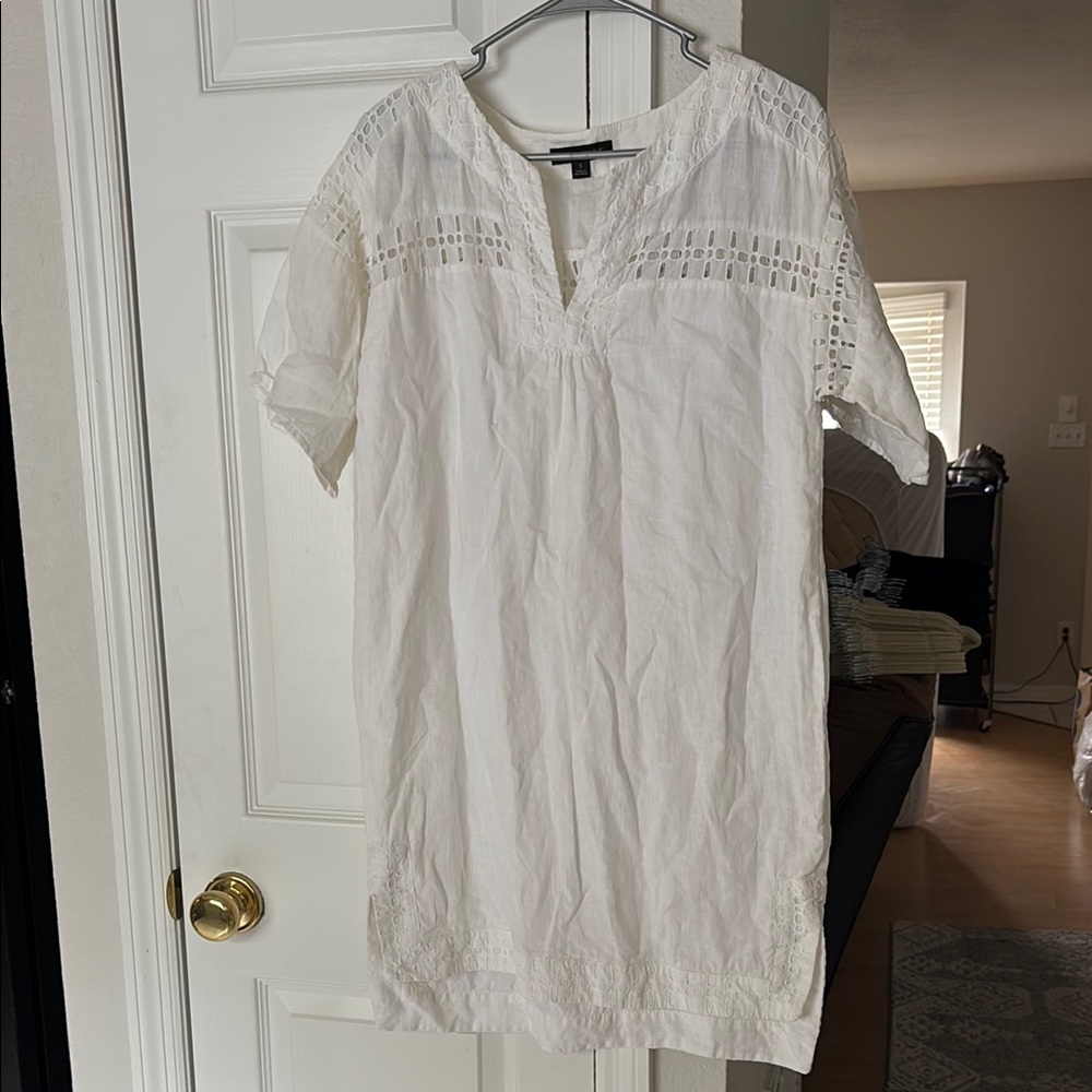 Banana Republic Cream Textured Blouse